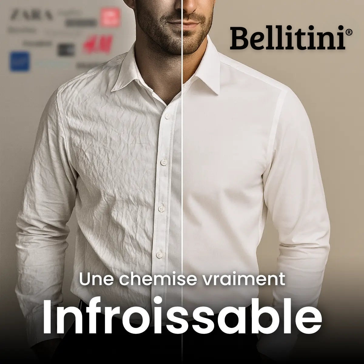 Chemise Infroissable à Coupe Ajustée