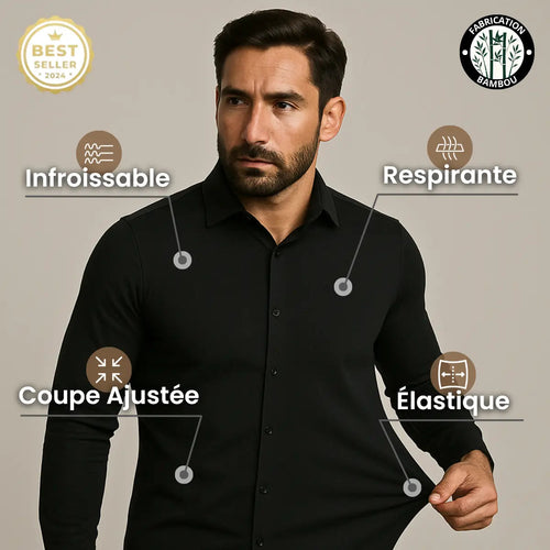 Chemise Infroissable à Coupe Ajustée